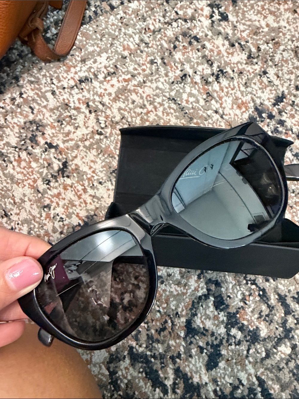 Maui Jim Black Cat-Eye Sunglasses
